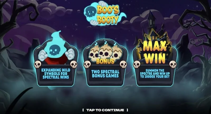 Boo's Booty – বোনাস ফাংশন এবং Feature Buy টেবিল